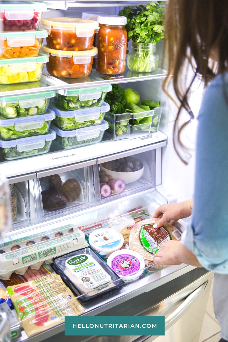 Eat to Live Fridge Healthy Refrigerator Organization How I share my fridge with my family Hello Nutritarian copy