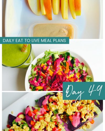 Daily Eat to live Meal Plans Day 49 THe End of Dieting The End of Heart Disease Loaded Sweet Potatoes Recipe