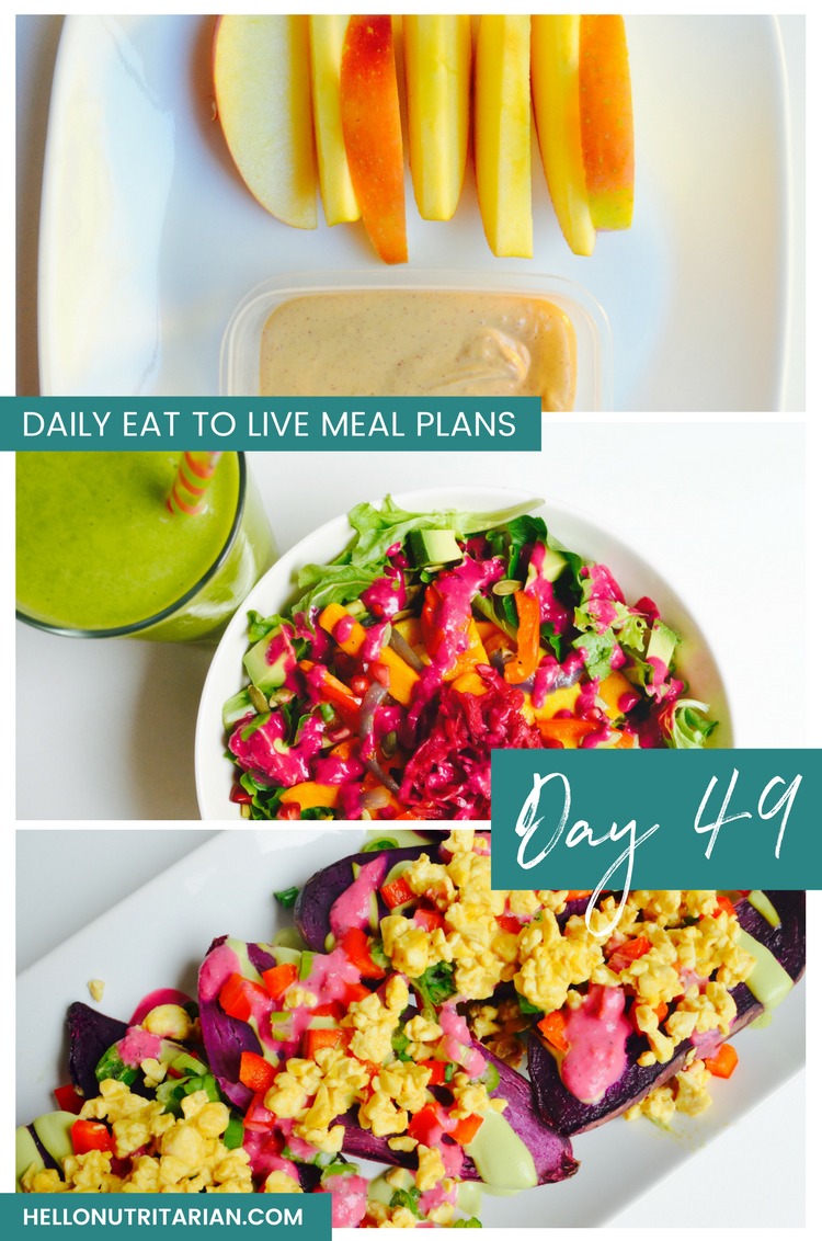 Daily Eat to live Meal Plans Day 49 THe End of Dieting The End of Heart Disease Loaded Sweet Potatoes Recipe