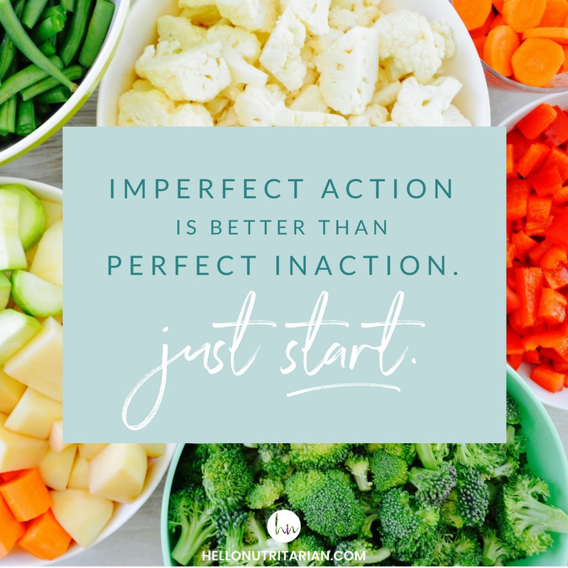 imperfect action is better than perfect inaction quote whole food plant based diet What the health Dr Fuhrman eat to live